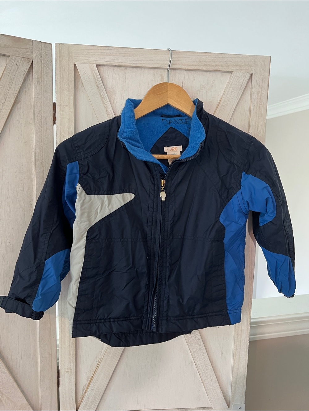 Joe Fresh Navy and Royal Blue Kids Puffer Jacket